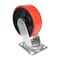 Vestil Polyurethane Swivel Caster 6 In. Diameter x 2 In. Width 1232 Lb. Capacity Red/Black CST-VE-6X2PU-S - alternate 8